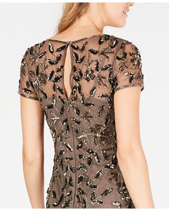 Women's Floral-Design Embellished Gown