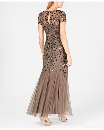 Women's Floral-Design Embellished Gown